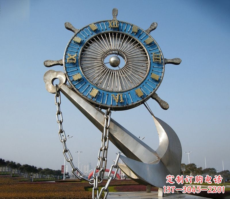 信阳不锈钢船舵雕塑展现精湛工艺