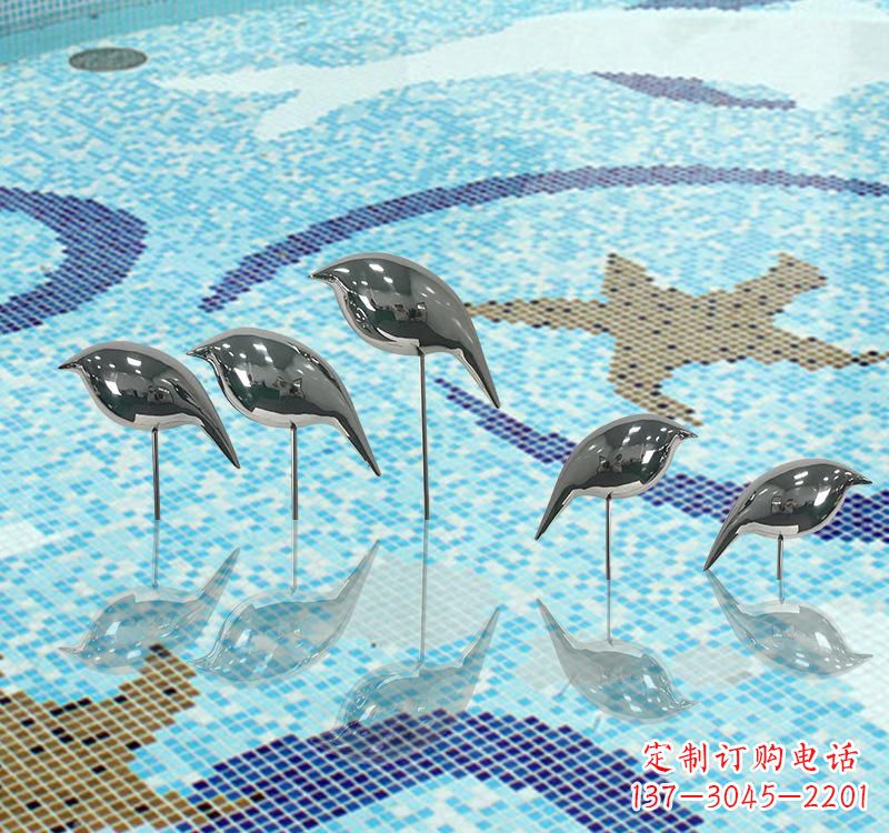 信阳不锈钢创意鸽子雕塑展现精致美感