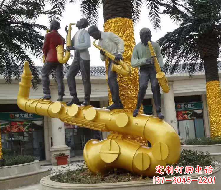 信阳不锈钢萨克斯雕塑精美绝伦