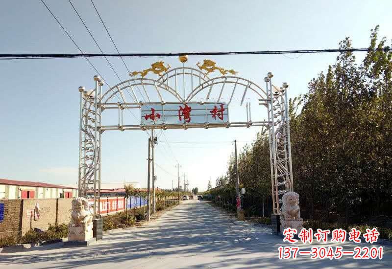信阳不锈钢牌坊雕塑让美丽的传统永存