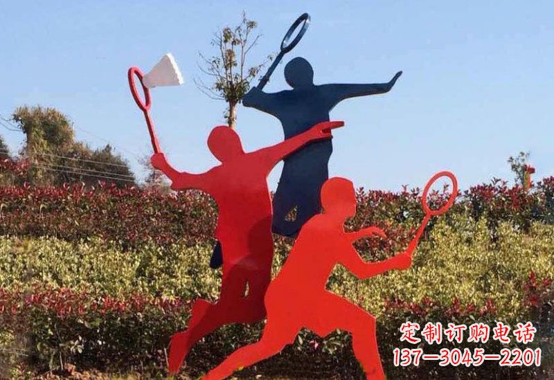 信阳不锈钢羽毛球雕塑精美绝伦