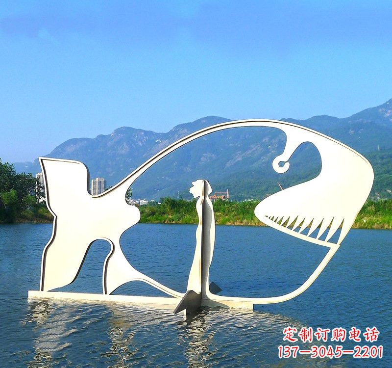信阳精美的不锈钢大型鲸鱼雕塑