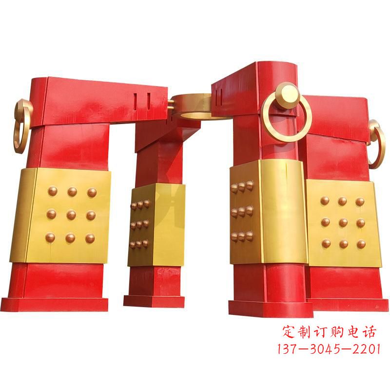 信阳不锈钢大型拱门雕塑——传承文化精髓