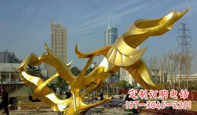 信阳不锈钢大雁雕塑——一件传承中华文化的艺术杰作