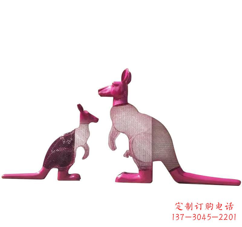 信阳不锈钢袋鼠雕塑——传承澳大利亚文化
