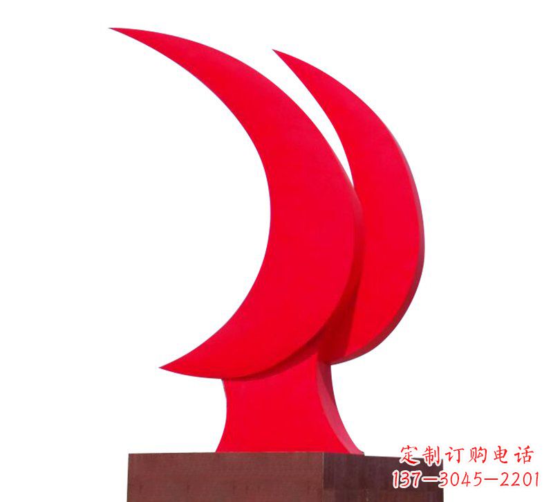 信阳不锈钢党旗雕塑——传承中华文化精神
