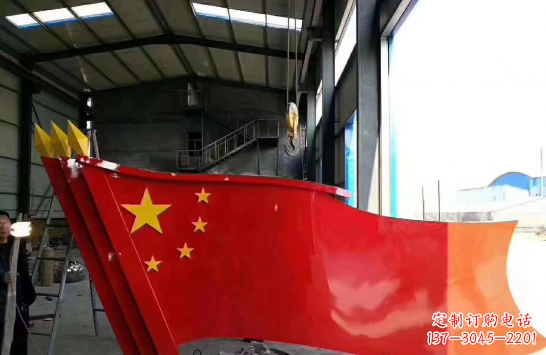 信阳不锈钢党旗雕塑象征着中国共产党的伟大