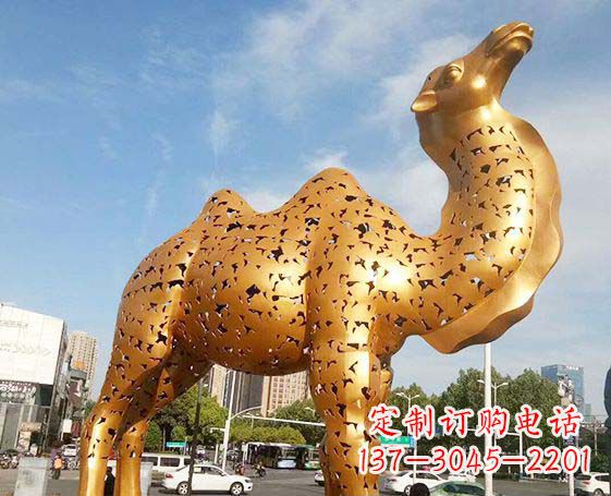 信阳不锈钢锻造骆驼雕塑