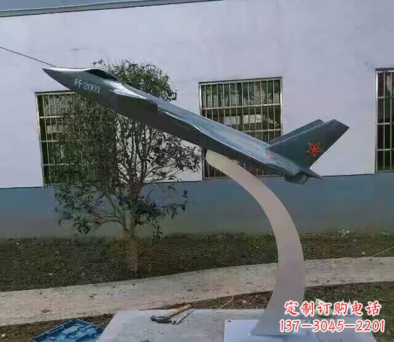 信阳不锈钢飞机雕塑精美的艺术品