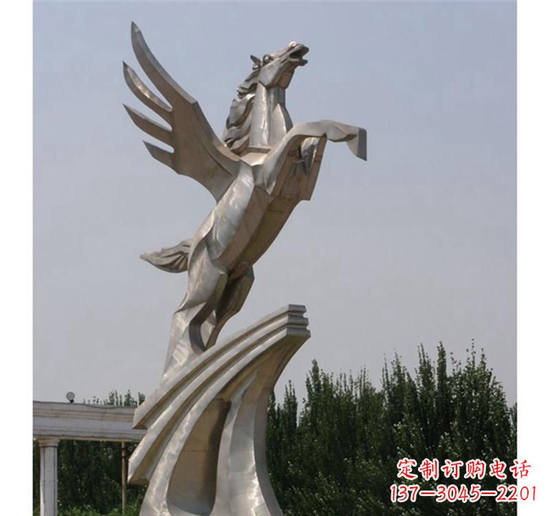 信阳不锈钢飞马雕塑精美雕塑艺术