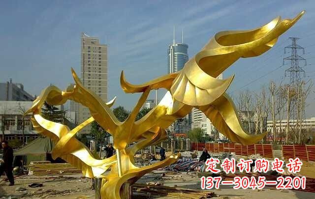 信阳不锈钢飞翔的天鹅雕塑