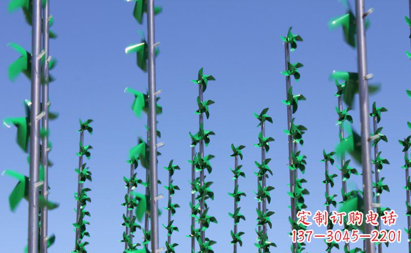 信阳不锈钢风车雕塑灵动而又精致