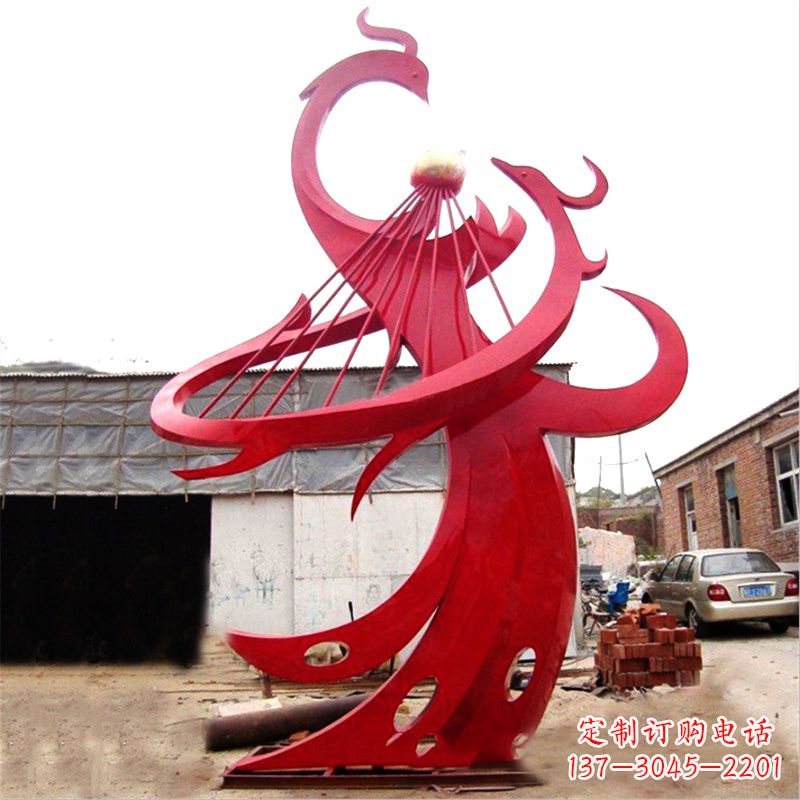 信阳不锈钢凤凰雕塑绚丽多彩的艺术瑰宝