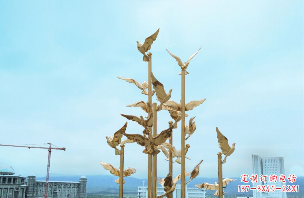 信阳鸽子雕塑,传承着美好的历史