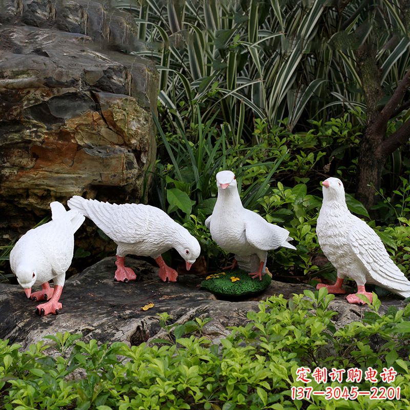 信阳不锈钢鸽子立体雕塑精美雕塑点缀美好生活