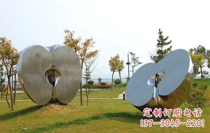 信阳不锈钢苹果雕塑——珍贵的艺术瑰宝