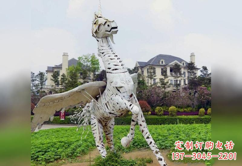信阳不锈钢独角兽雕塑