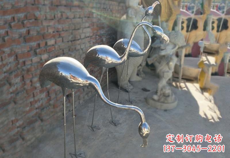 信阳不锈钢火烈鸟雕塑灿烂耀眼的艺术之作