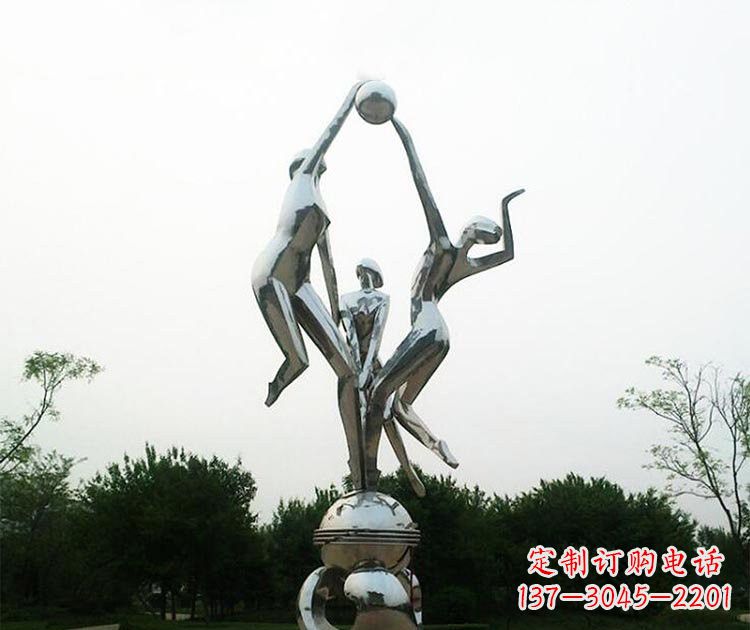 信阳排球女孩雕塑