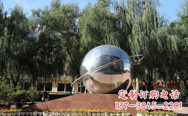 信阳不锈钢地球雕塑——缅怀美好家园