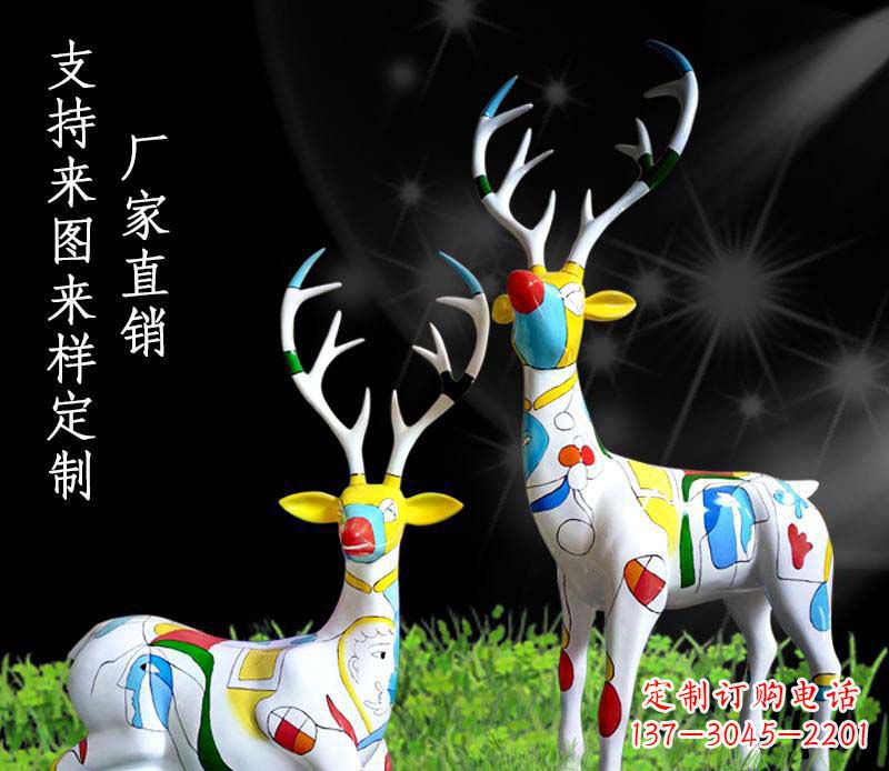 信阳不锈钢动物雕塑——小鹿