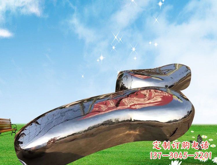 信阳精美的不锈钢鹅卵石雕塑