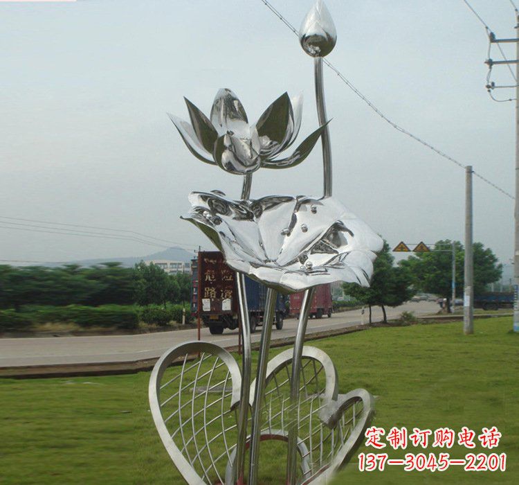 信阳不锈钢荷叶雕塑——精美优雅的艺术品