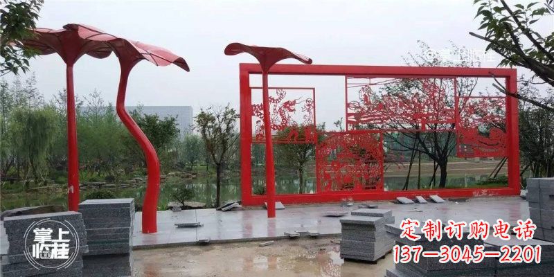 信阳不锈钢剪纸龙凤雕塑精美雕刻传承古老文化