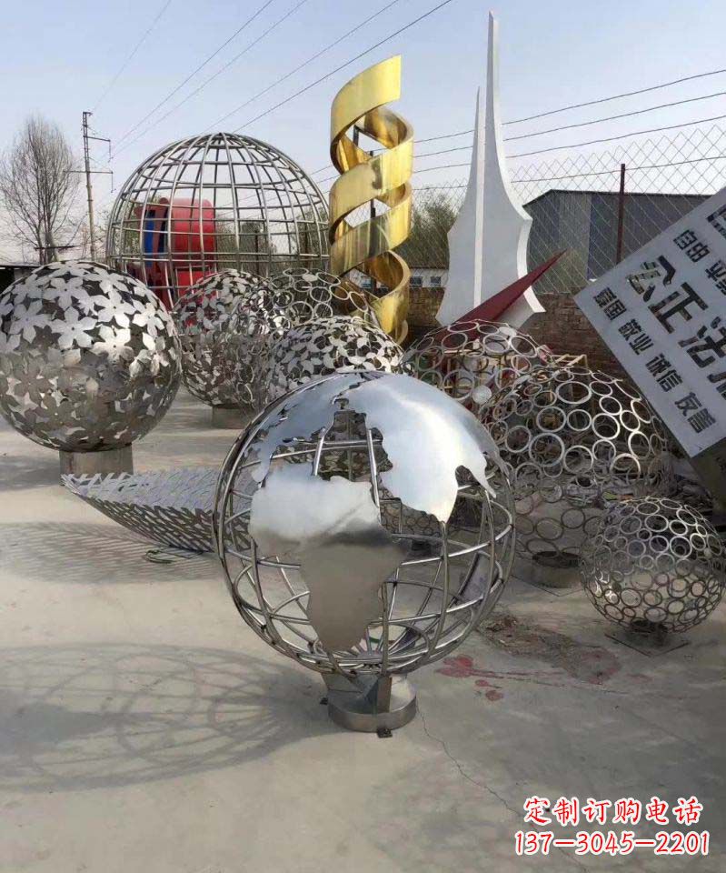 信阳不锈钢地球雕塑融合艺术与自然的完美结合