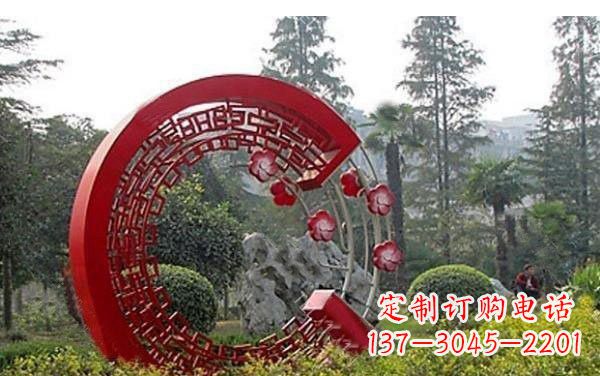 信阳不锈钢公园圆环雕塑——精美的艺术瑰宝