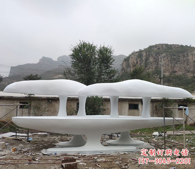 信阳不锈钢蘑菇雕塑美丽的景观装置
