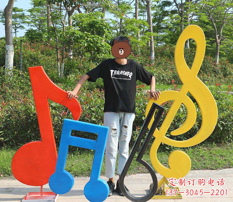 信阳不锈钢公园音符雕塑——精美绝伦