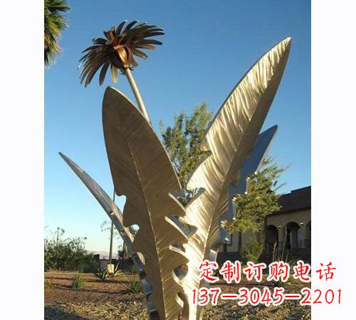 信阳不锈钢蒲公英雕塑——点缀公园美景