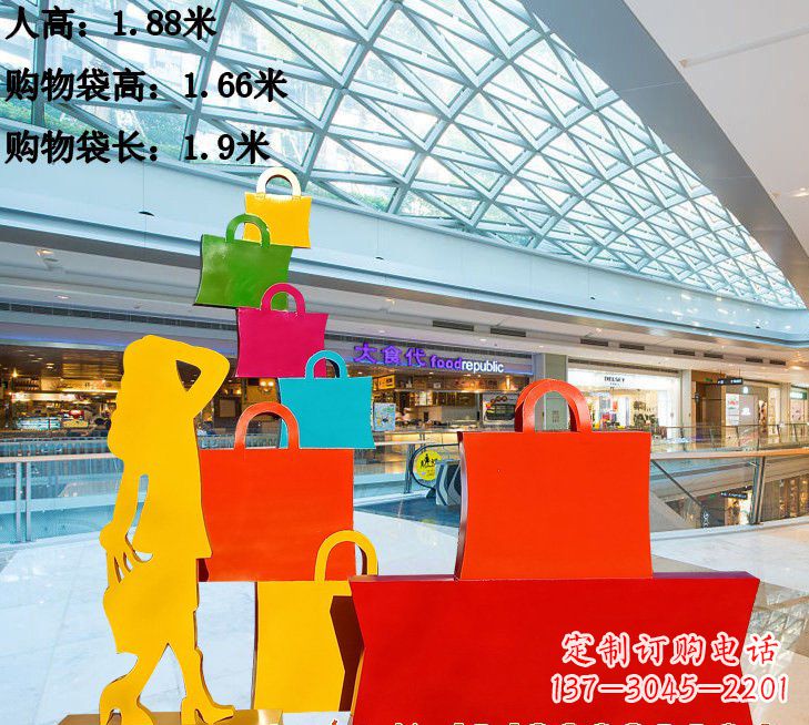 信阳不锈钢购物袋雕塑艺术品的独特之处