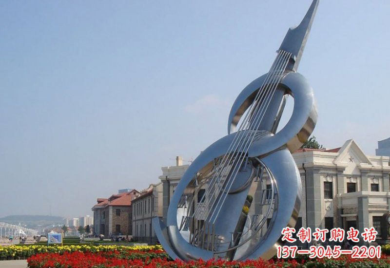 信阳不锈钢大提琴雕塑
