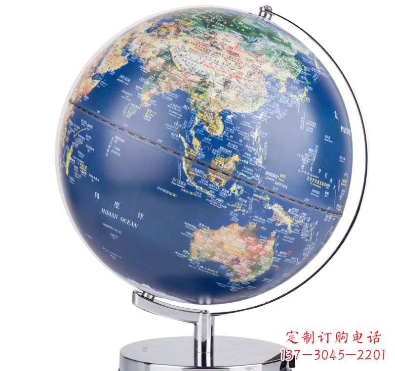 信阳不锈钢地球仪雕塑精美的艺术品