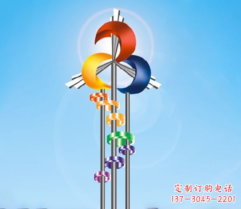信阳不锈钢风车雕塑精美的艺术之作