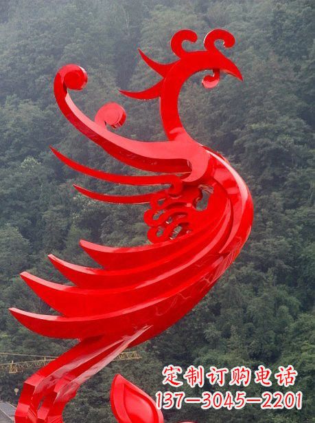 信阳不锈钢凤凰雕塑一次精美的艺术体验