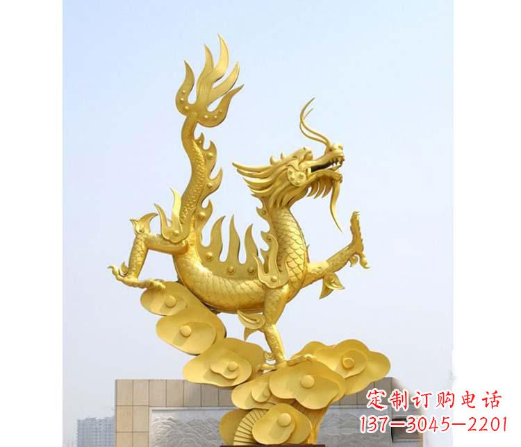 信阳不锈钢虎跃雕塑——传承英雄气概
