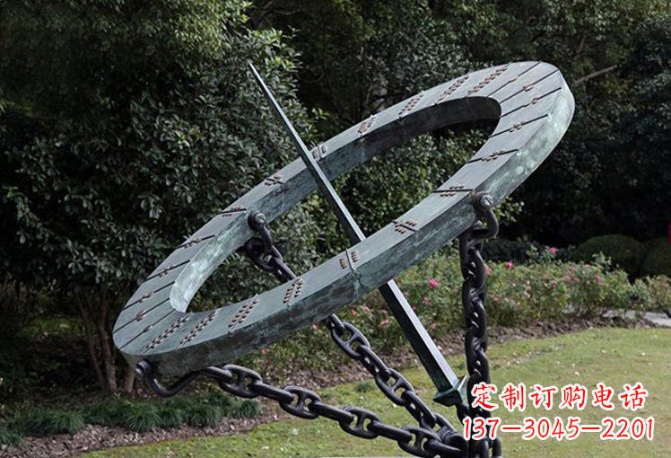 信阳不锈钢日晷雕塑精致的艺术符号