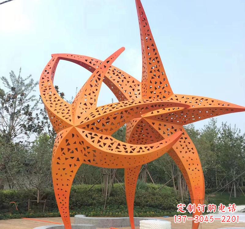 信阳不锈钢海星海洋动物雕塑——美丽的海洋艺术