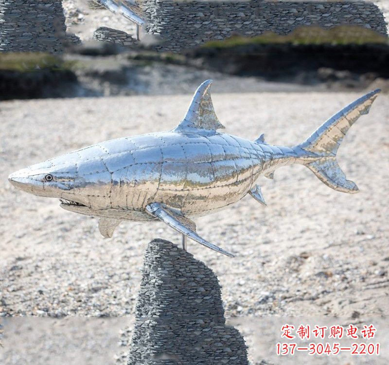 信阳不锈钢海洋公园鲨鱼雕塑