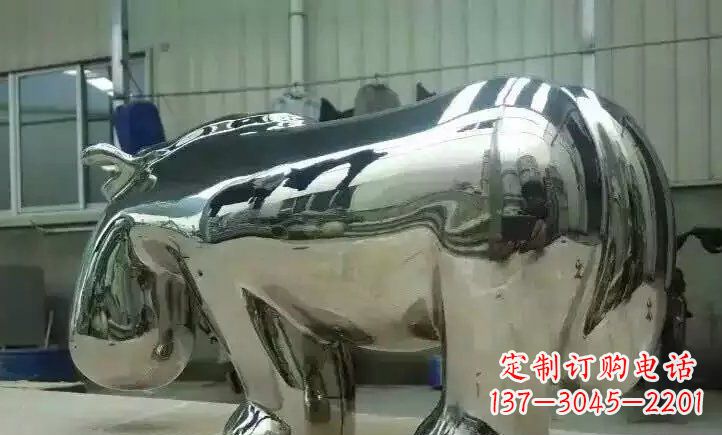 信阳不锈钢河马雕塑一种新颖的艺术形式