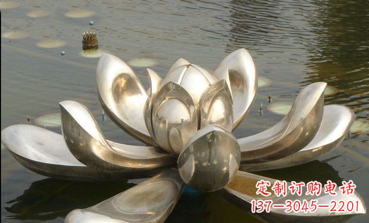 信阳不锈钢荷花雕塑艺术与自然的完美结合