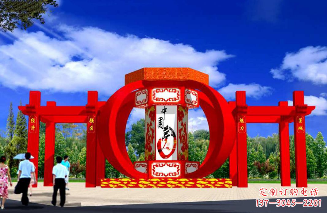 信阳灯笼点亮城市景观