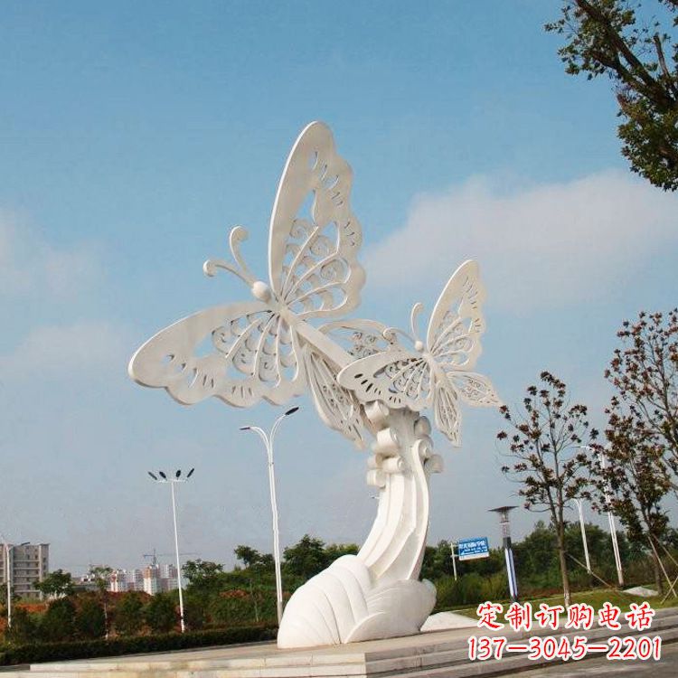 信阳不锈钢蝴蝶雕塑——美丽传递自然之美