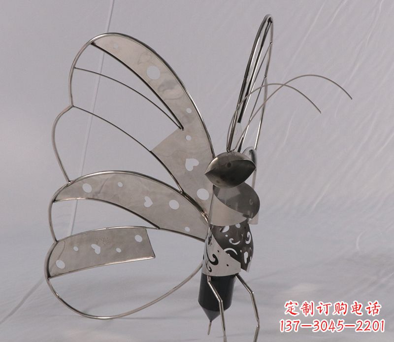 信阳不锈钢蝴蝶雕塑精美的艺术品