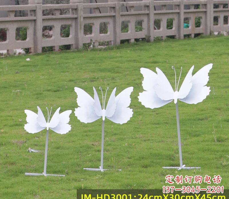 信阳不锈钢蝴蝶组合雕塑精美的艺术品
