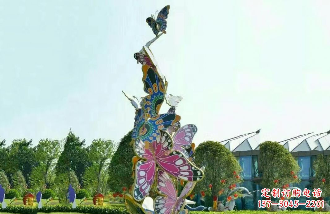 信阳不锈钢蝴蝶美丽的雕塑之美