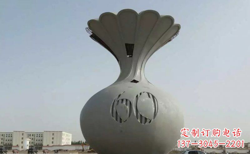 信阳不锈钢花篮雕塑精美绝伦